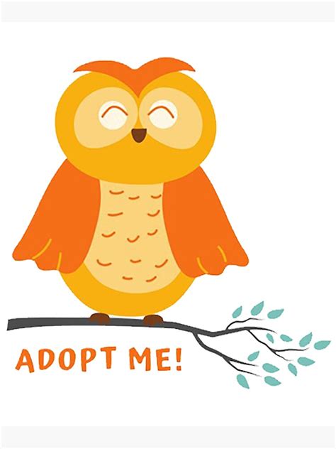 "Adopt Me Owl 2" Poster for Sale by EvaAhmed | Redbubble