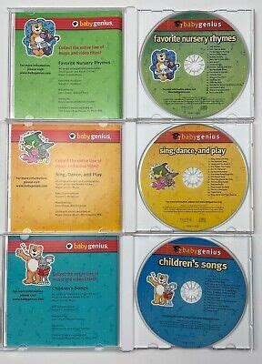 BABY GENIUS FAVORITE Children's Songs 3 CD Box Set 2004 Nursery Rhymes ...