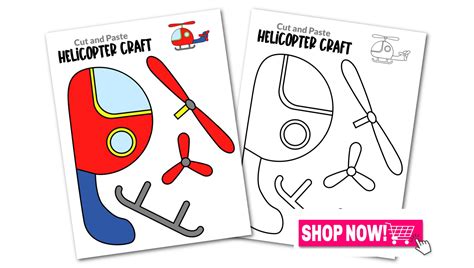 Printable Helicopter Craft Template – Simple Mom Project