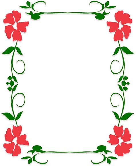 Free Flower Borders - Flower Border Clipart