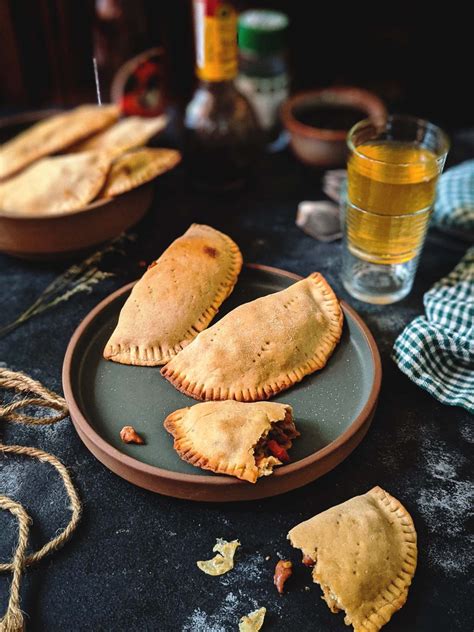 Baked Empanadas with beans and veggies - ChompSlurrpBurp