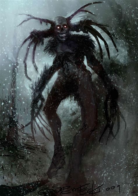 scary paintings | Creepy Concept Art from Shadows of the Damned | Monsters | Scary paintings ...