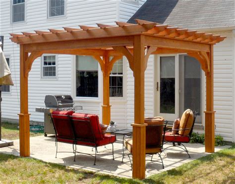 Customer's Photo - 10' x 10' Treated Pine Deluxe 4-Beam Pergola