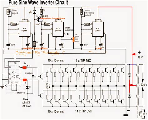 Schematic Inverter Pure Sine Wave