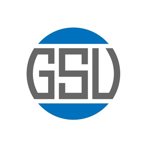 GSU letter logo design on white background. GSU creative initials ...