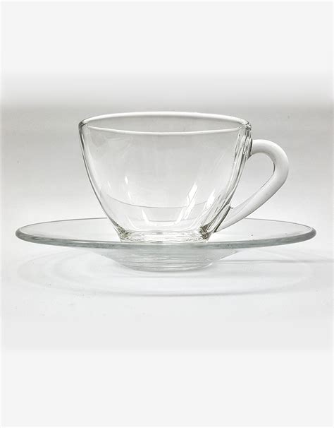 Glass Tea Cup and Saucer Set | The Tea Republic