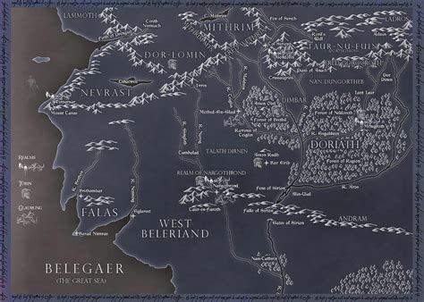 a map of Beleriand Photograph by Franck Olaya - Pixels