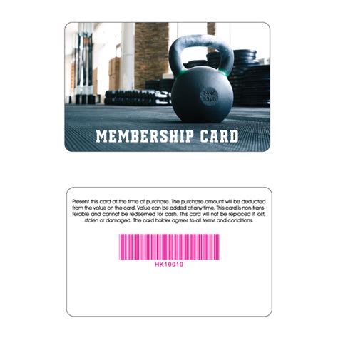 Gym Membership Card - Kettlebell | EZFacility Store