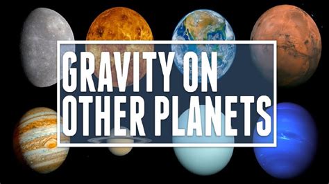 Gravity on Other Planets Compared to Earth - YouTube