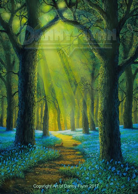 Bluebell Wood painting by Danny Flynn