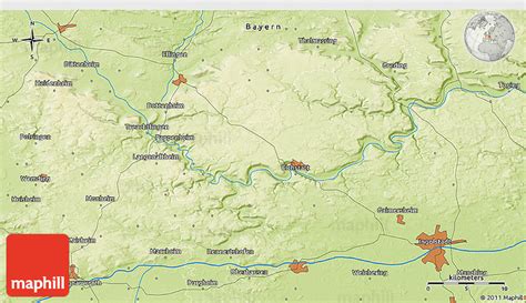 Physical 3D Map of Ingolstadt