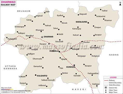 Dharwad Railway Map