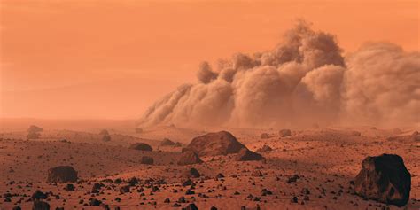 Dust Storm on Mars by Mark A. Garlick | The Planetary Society