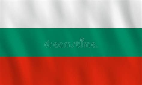 Bulgaria Flag with Waving Effect, Official Proportion Stock Vector ...