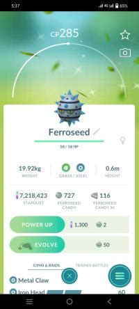 Shiny Ferroseed | ID 203255484 | PlayerAuctions