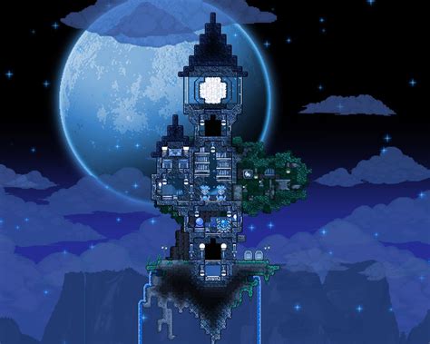 My Homage to To the Moon | Terrarium, Terraria house design, Terraria house ideas