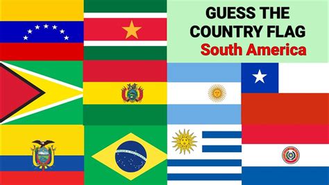 Guess the Country Flag - SOUTH AMERICA FLAG QUIZ - YouTube