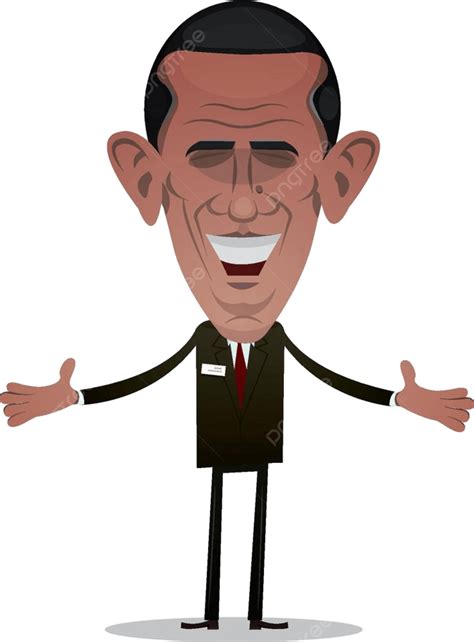 United State Flag Vector Art PNG, Illustration Of A Funny Cartoon Picture Of President Of The ...