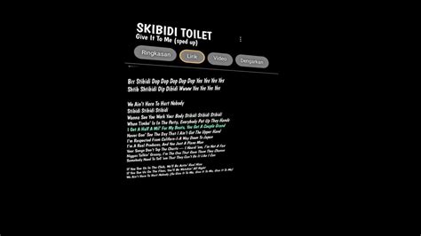 skibidi toilet | lyrics - YouTube