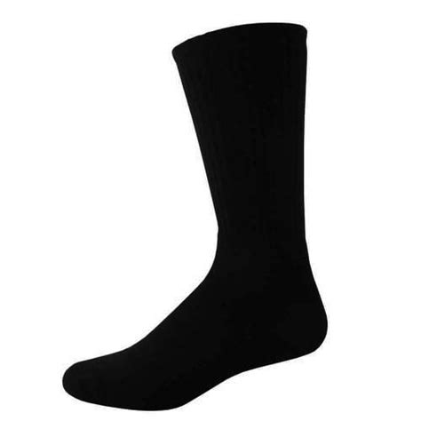 Black Crew Length Socks – Single Pair – Highlands Uniforms