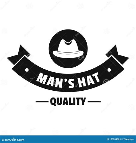 Quality Hat Logo, Simple Black Style Stock Vector - Illustration of ...