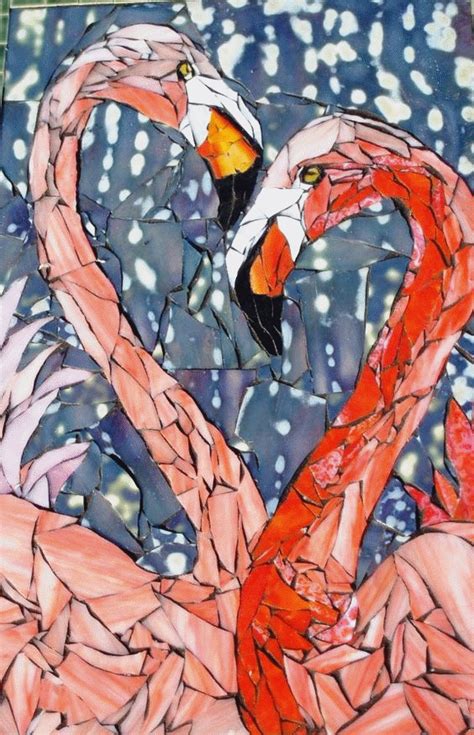 unique mosaic flamingo art | Mosaic animals, Mosaic artwork, Mosiac art