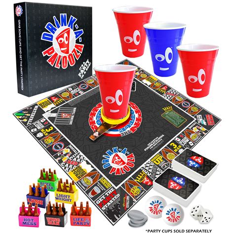 DRINK-A-PALOOZA Board Games: Party Drinking Games for Adults - Game Night Party Games | Fun ...