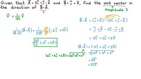 Unit Vector Formula