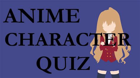 Anime Character Quiz - 20 characters | Anime Quiz - YouTube