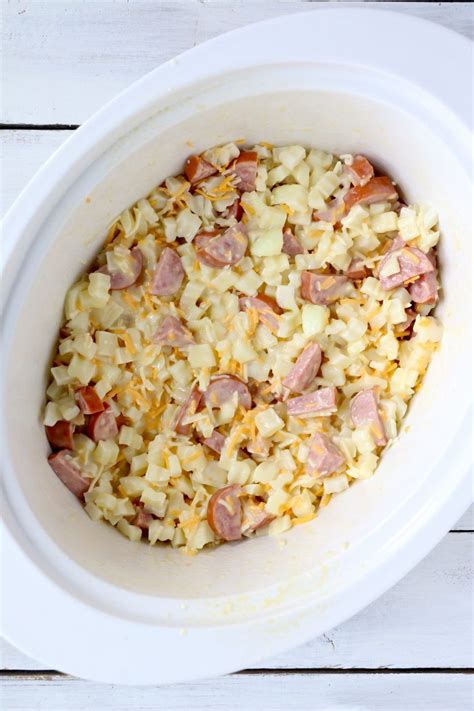 Crock Pot Recipe - Cheesy Kielbasa Hash Browns | Recipe | Crockpot recipes easy, Crockpot ...