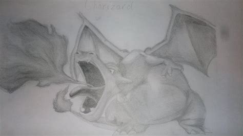 Charizard pencil sketch by Carlazard on DeviantArt