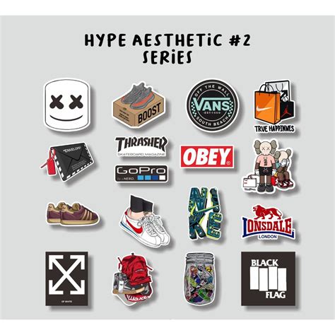 Jual STICKER AESTHETIC HYPEBEAST II SERIES STIKER BRAND CASE HANDPHONE ...