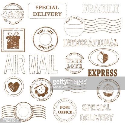 Postage Stamp Cancellation Marks Set Stock Clipart | Royalty-Free | FreeImages