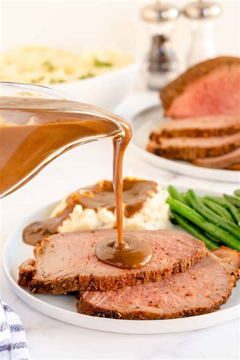 Eye of Round Roast Beef with Gravy | Valerie's Kitchen