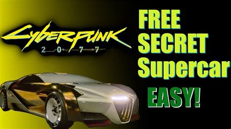 Cyberpunk 2077 - Where to find the FREE SECRET Bugatti (Caliburn) in Cyberpunk 2077 (FASTEST CAR ...