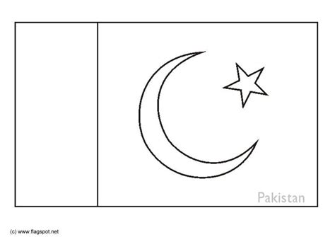 Coloring page flag Pakistan - img 6303.