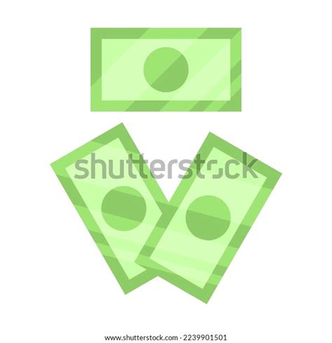 Set Green Dollar Bill Banknote Money Stock Vector (Royalty Free ...