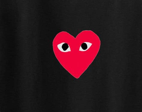 Comme des garcons play heart logo converse trendy woke up like this tee ...