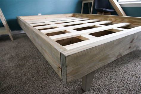 How To Build A Full Size Platform Bed Frame - Bed Western