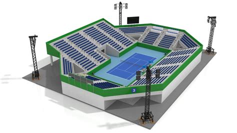 Tennis Stadium - 3D Model by zyed