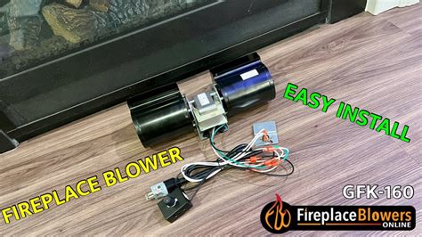 Gas Fireplace Blower Kit Install | FireplaceBlowersOnline GFK-160 - YouTube