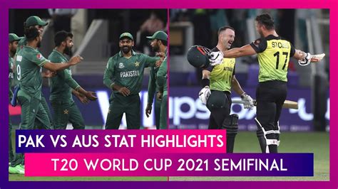 PAK vs AUS Stat Highlights T20 World Cup 2021 Semifinal: Australia ...