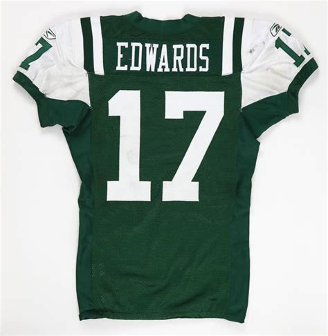 11/29/09 Braylon Edwards Jets vs. Panthers Game Worn Jersey