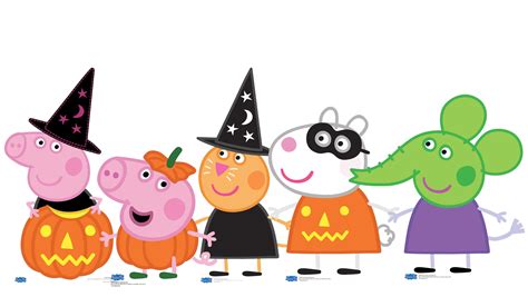 Peppa Pig Halloween Cardboard Cutouts Set of 5 / Standees / Standups ...