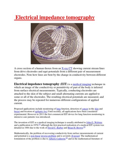 Electrical Impedance Tomography | Clinical Medicine | Medicine