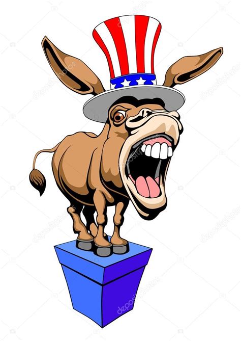 Donkey Democrat symbol Stock Vector Image by ©artkamalov #127253554