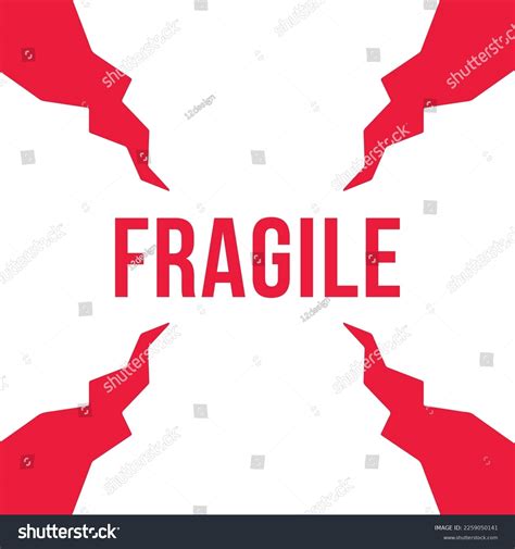 Shipping Label Fragile Vector Design Isolated Stock Vector (Royalty Free) 2259050141 | Shutterstock