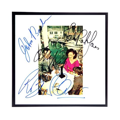 LED ZEPPELIN Autographed Album Cover Reprint. Frame Included. Make an ...