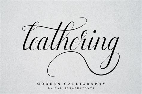 Leathering Font by CalligraphyFonts.net in 2022 | Modern calligraphy ...