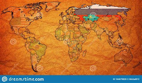 Eurasian Economic Union Territory on World Map Stock Illustration - Illustration of clipping ...